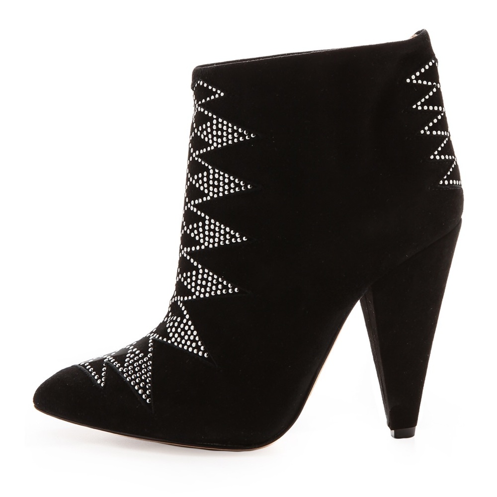 Iro studded embellished suede kimmy ankle boots